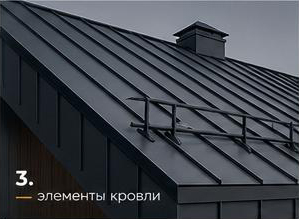 Покраска элементов кровли